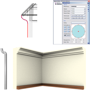 Construções 3D usando sólidos de varredura