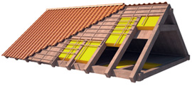 Construção do telhado em detalhe