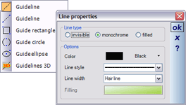 2D Auxiliary lines (guidelines)