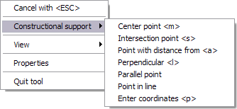 Input options and construction aids