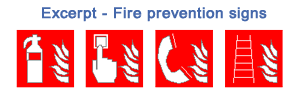 fire prevention signs