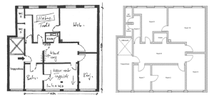 Using floor plans as a blueprint