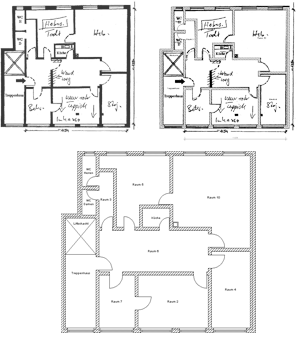 Scaling and creating 'blueprints' for 2D floor Plans