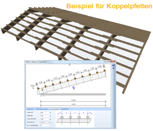 Koppelpfetten - Erweiterte Holzkonstruktion für Dächer