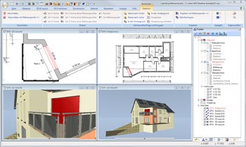 User interface of cadvilla