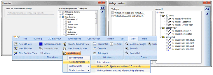 visibility templates for views